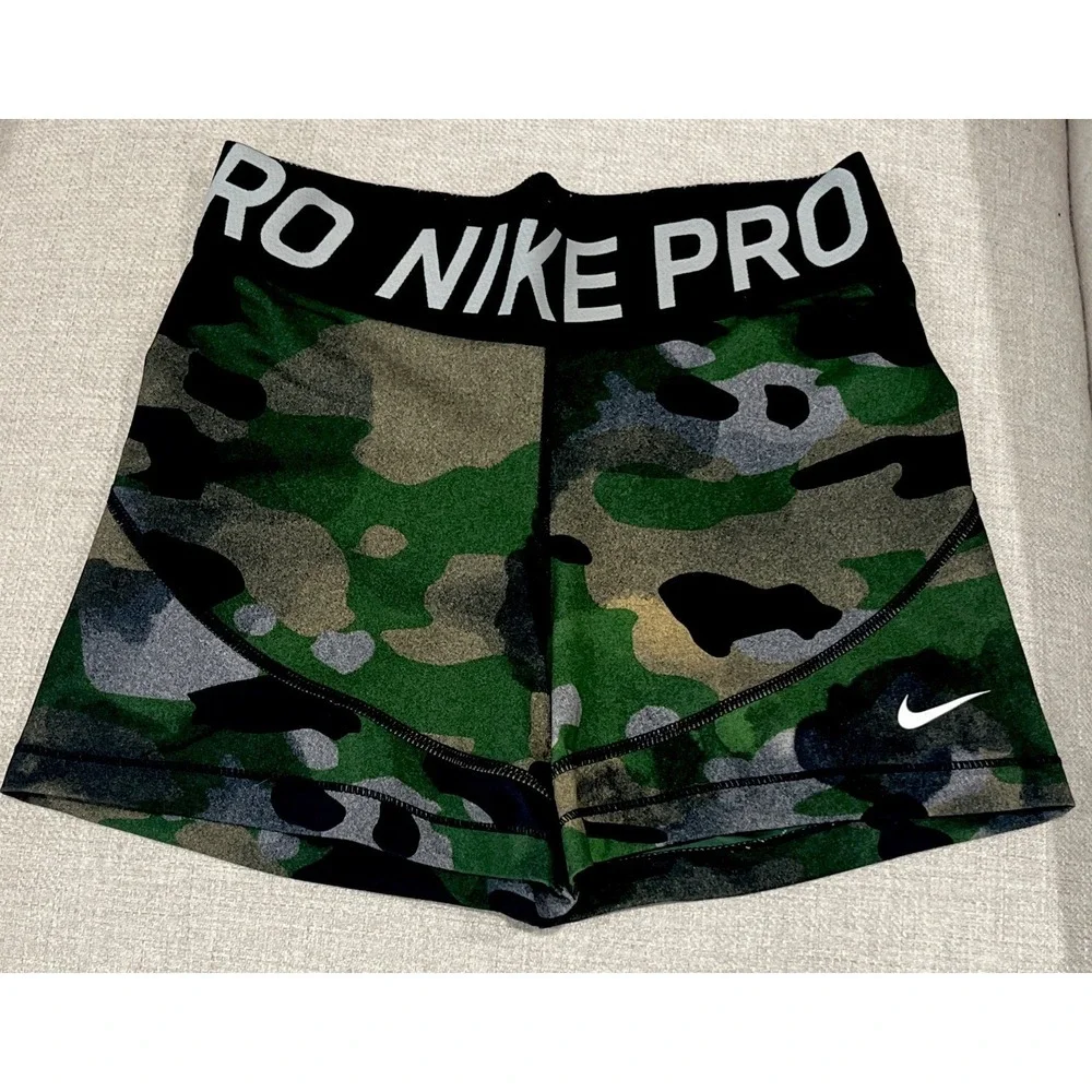 Nike Pro Dri-Fit Camouflage Compression Spandex Shorts 3